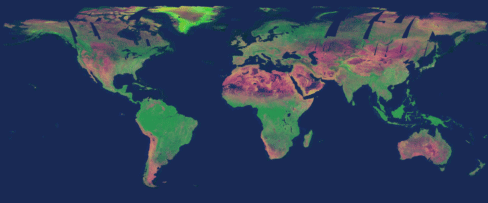 Image from Sentinel-1 reveal changes in the Earth's surface over one year