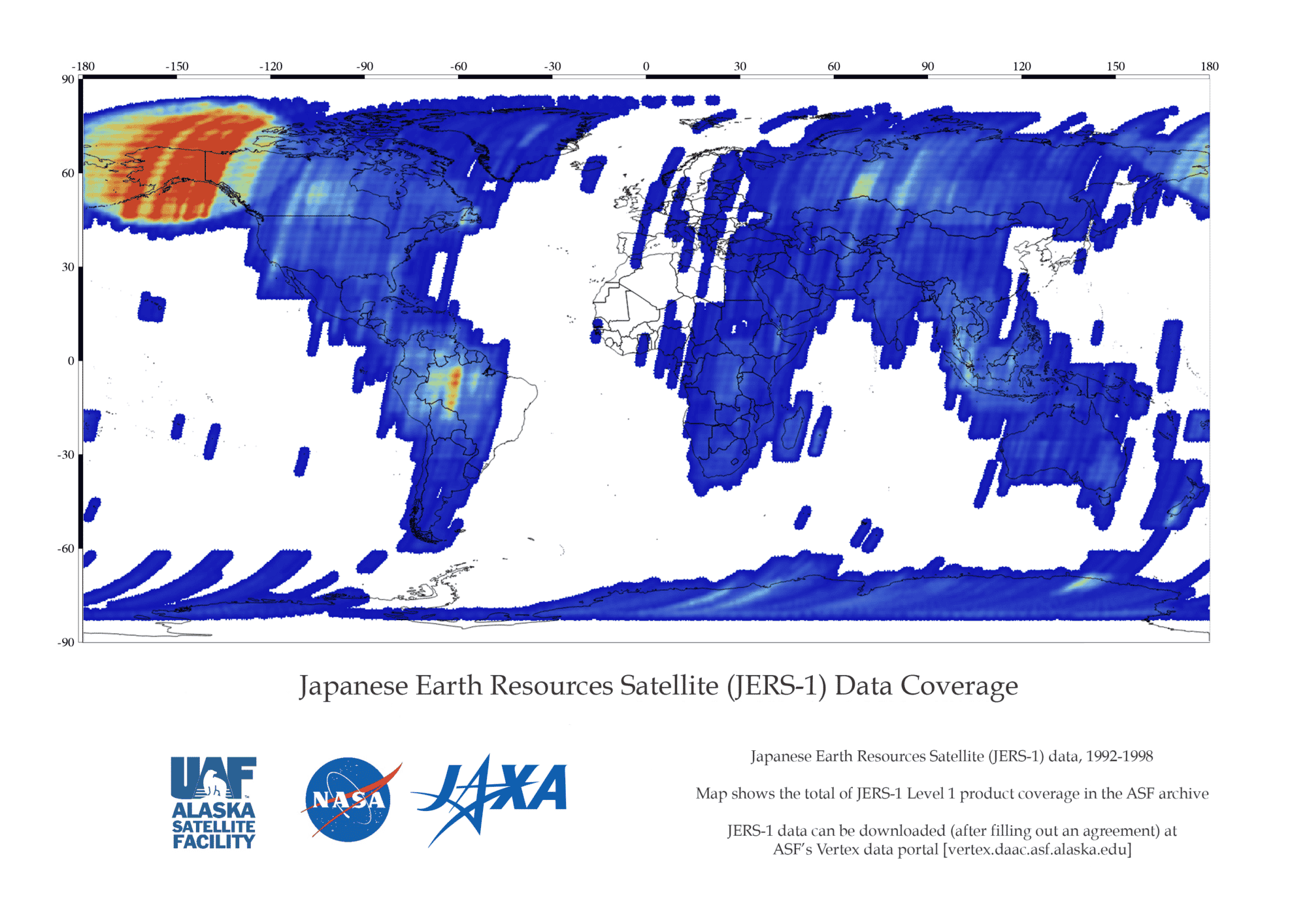JERS-1 Coverage Map