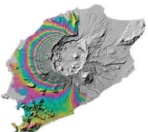 Okmok Volcano interferogram